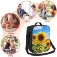 thumbnail image 5 of Picia Sky Golden Sunflower Field B Lunch box Lunch bag for men women Large capacity Lunchbox Reusable Lunch bags Insulated Lunch bag Lunch box cooler, 5 of 9
