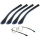 thumbnail image 1 of Uxcell Cojín Suave para Gafas [2 Pares] - Mangas de Silicona para Patillas de Gafas Antideslizantes - Azul Oscuro, 1 of 7