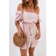 thumbnail image 2 of ABPHQTO Vestido de mujer rosa con cintura elástica y volantes en el dobladillo floral, 2 of 5