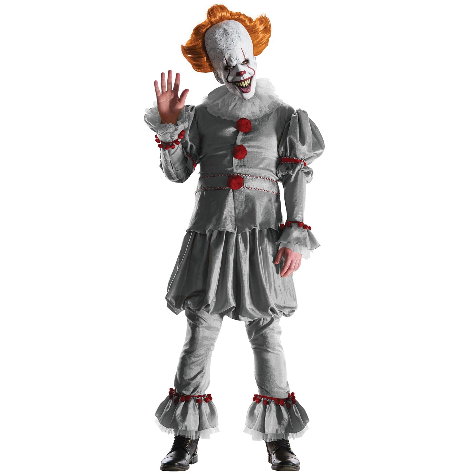Mens Vintage Horror Movie Clown Book Film Halloween Fancy Dress Costume Outfit