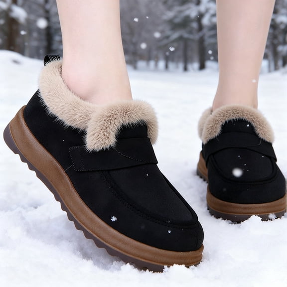 Women Boots With For Winter Outdoor Wear In Rich Melange Tones Round Toe Flat Sole Bootie For Comfort And Warmth