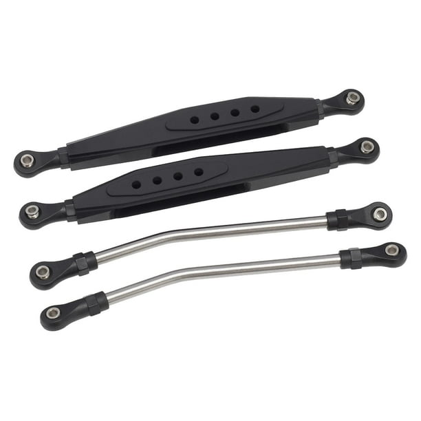 2 piezas RC de inferior trasero y varilla de varillaje de dirección Varilla de enlace de de suspensión Compatible con Axial Macarena Servoenlace de dirección
