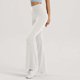 thumbnail image 4 of TaTaai Women's Fashion High Waist Lace Wide Leg Pants, Sheer Panel Details, Smocked Waist Leisure Dressy Pants Gift, 4 of 4