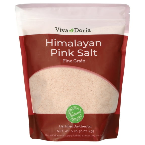 Viva Doria Himalayan Pink Salt - Fine Grain, 5 lb