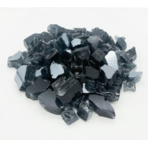 Large 1/2" Black Reflective Fire Glass 10 lbs