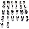 thumbnail image 2 of Langgg Mini Letter Cookie Cutters Stainless Steel Alphabet Cookie Set Baking Mold Tools for Cookies Cake, 2 of 6