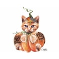 thumbnail image 3 of Jack O Kitty 14x12 Black Modern Framed Museum Art Print Titled - Sheena Pike Art And Illustration, 3 of 5