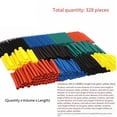 thumbnail image 1 of Kit de 328 Tubos Termorretráctiles para Aislamiento Eléctrico, 5 Colores, 8 Tamaños Surtidos, Fundas para Tubos., 1 of 1