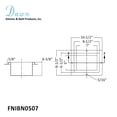 thumbnail image 2 of Dawn FNIBN0507 Stainless Steel Finished Shower Niche, 2 of 2