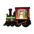 thumbnail image 2 of Adorno de tren navideño perfecl figura de Muñeco de nieve rojo, 2 of 8