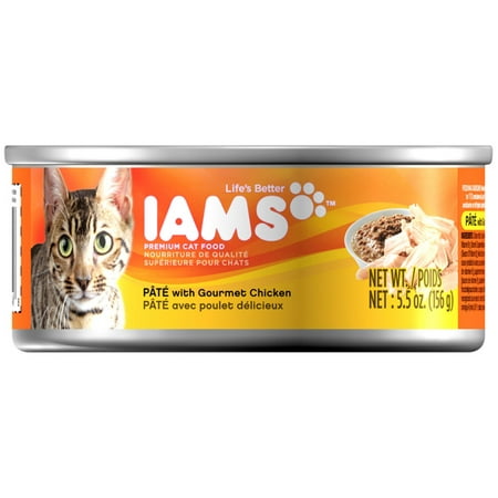 UPC 019014043408 product image for Iams Pate With Gourmet Chicken Canned Cat Food 5.5 Ounces | upcitemdb.com