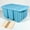 Blue, variant on JIAYUEZHAO 12-Well Easy-Release BPA-Free Silicone Ice Pop Makers, Green