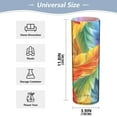 thumbnail image 2 of Clear Flower Vase Centerpieces Plastic Cylindrical Vases Home Wedding Decor 4"x12" Colorful Feathers, 2 of 6