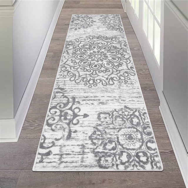 Alfombra Runner HEBE vintage envejecida, lavable, 60 x 180 cm