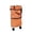 Orange, variant on 2‑in‑1 Foldable Rolling Grocery Tote Bag,Lightweight Polyester Shopping Cart With Detachable Wheels,Reusable Collapsible Carry Bag (Orange)