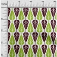 thumbnail image 1 of oneOone Polyester Lycra Maroon Fabric Leaves Block Dress Material Fabric Print Fabric By The Yard 56 Inch Wide, 1 of 4