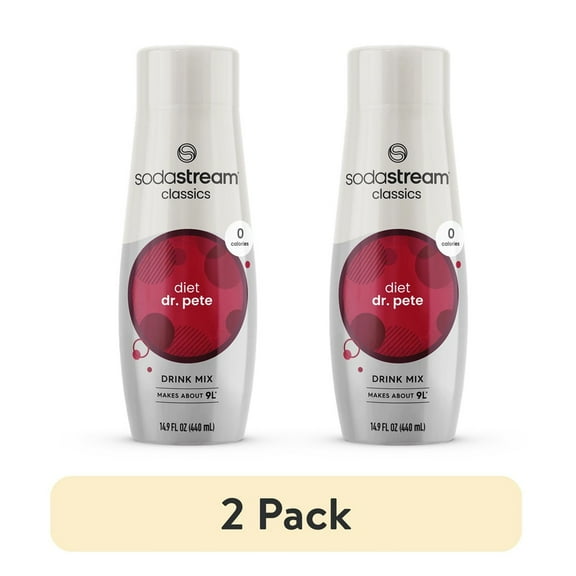 SodaStream Diet Dr. Pete Mix, 14.8 fl oz. (Pack of 2)