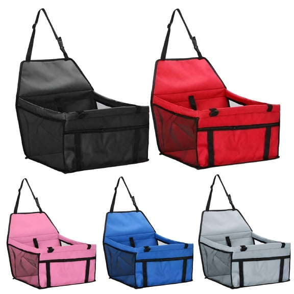 LAMIRO Dog Car Seats, Portable and Breathable Bag Waterproof Puppy Car Seat Suitable for Small and Medium Pets, Gray