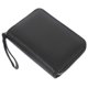 thumbnail image 3 of Black PU Women's Card Organizer with Zipper Closure for Storage Use Small Wallet Coin Purse 4.3 x, 3 of 5