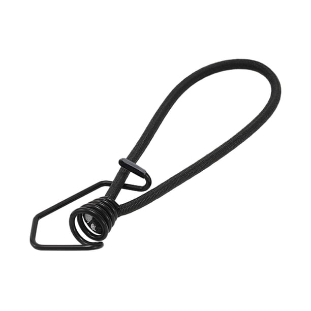 Cuerda elástica con ganchos para toldos con ganchos, alambre en espiral, cuerda elástica elástica Negro