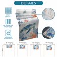 thumbnail image 6 of Sea Turtle Coastal Table Runner 90 Inches, Blue Red Summer Beach Coral Nautical Bed Runner Dresser Scarves Tabletop for Indoor Outdoor Parties/Ceremony/Banquet, 13" x 90", 6 of 9