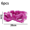 thumbnail image 2 of Diadema de spa, diadema de maquillaje de vellón coralino, diadema cosmética para lavado de cara, diadema de felpa para ducha, diadema facial para mujer, diadema con lazo Adepaton CPB-DE-LYY770-7, 2 of 5