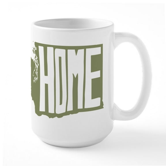 CafePress - Washington Home - 15 oz Ceramic Large White Novelty Mug