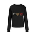 thumbnail image 5 of Womens Valentines Day Tops Leopard Buffalo Plaid Heart Graphic Sweatshirts Crewneck Pullover Tops, 5 of 8