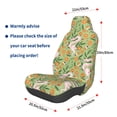 thumbnail image 3 of Wukai Snake And Floral Full Set Car Seat Covers with Soft Padding Universal Auto Front Seats Protector and Cushion Mat, 3 of 5