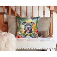thumbnail image 3 of Pit Bull Terrier Luau Throw Pillow 14 in x 14 in, 3 of 5