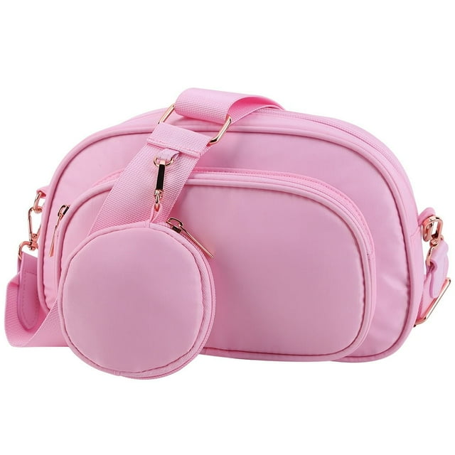 Ladies Shoulder Bag Fashion Casual Shopping Small Purses (Beige guitar strap)