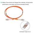 thumbnail image 4 of Unique Bargains 1 Meter 3.2Ft Fiber Patch Cable Multimode Duplex LC-LC OM2 LSZH Fiber Optic Jumper Orange For Optical Fiber 1Pcs, 4 of 6