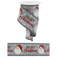thumbnail image 3 of 2.5" Leopard Santa Check Edge Ribbon: Lt Grey (10 Yards), 3 of 3