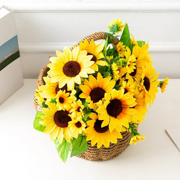 Large fake online sunflowers