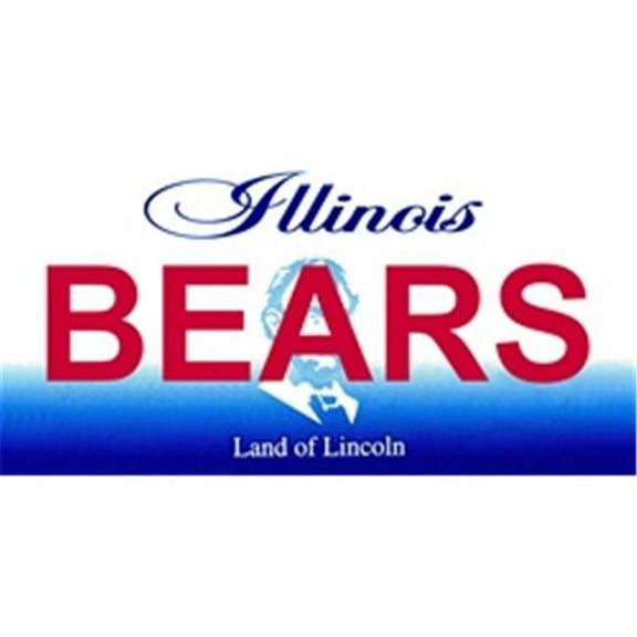Illinois State Background License Plates- Bears