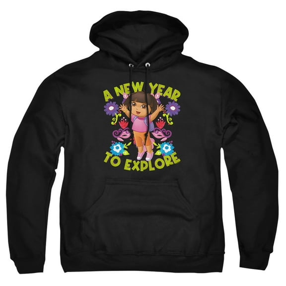 Popfunk A New Year To Explore Adult Pull-Over Hoodie, Black, Small