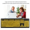 thumbnail image 4 of YOFOKO Large-Key Keyboard for Seniors, USB Wired Design with Anti-Spill & Quiet Typing for Easy Visibility, 4 of 6