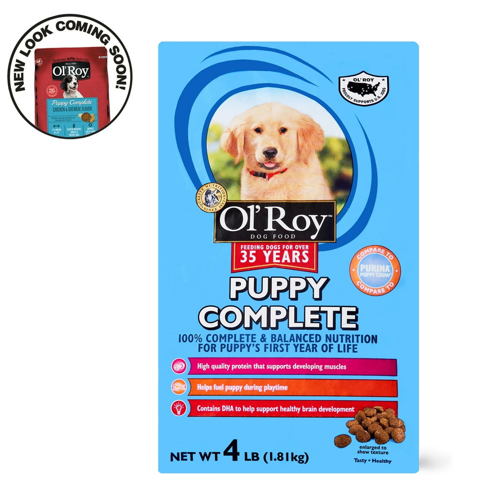 Ol' Roy Puppy Complete Dry Dog Food, 4 lb