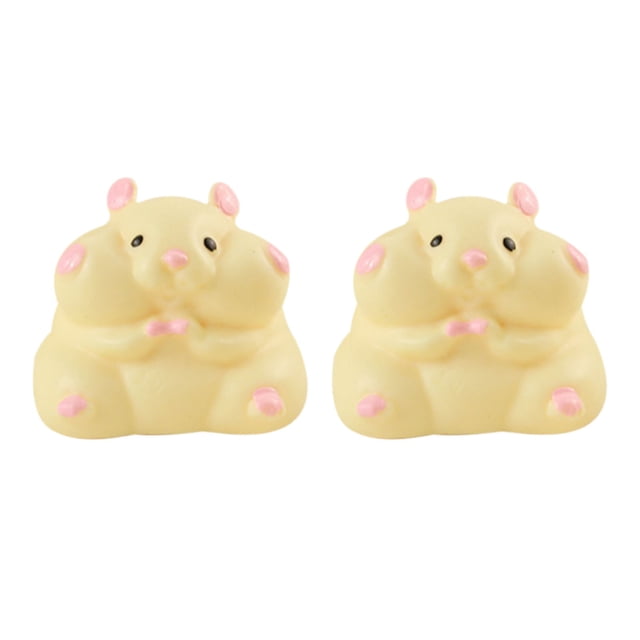 Squishy Fidget Stress Ball Sensory ,Soft Slow Rising Squeeze Fidget Stress Relief ,2 Pcs Hamster Decompression Toy Artificial Rubber Product Decompression and Squeezing A Good Gift