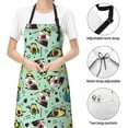 thumbnail image 6 of Lsque Green Cute Avocado Waterproof Apron Chef Aprons for Men Heavy Duty Chemical Work Apron Extra Long Grilling Aprons with Adjustable Bib Apron, 6 of 9