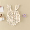 thumbnail image 5 of Otqutp Toddler Sport Jumpsuit Baby Girls Romper Flying Sleeve Floral Harness Outside Bodysuit Romper Jumpsuit Clothes, 5 of 5