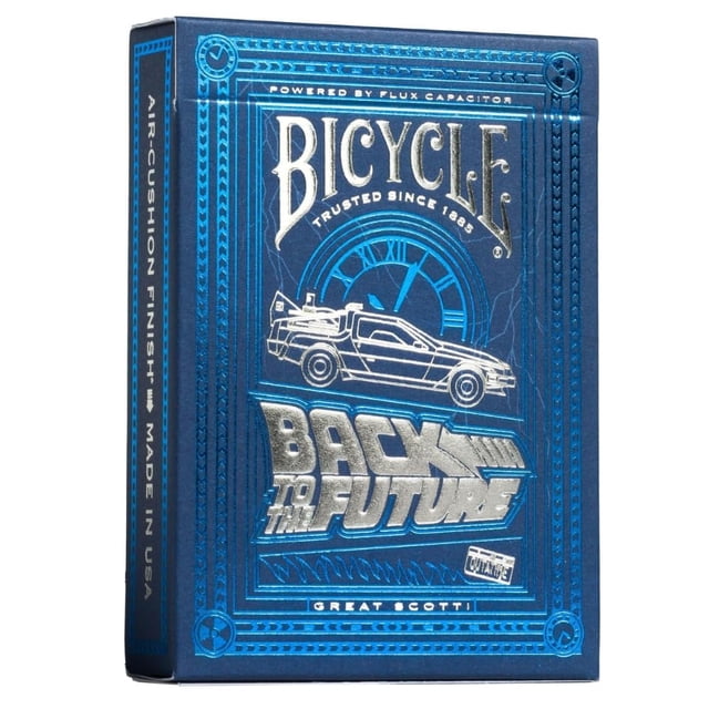 Juego de cartas para bicicleta Regreso al futuro, paquete de 1 unidad, color azul Bicycle NA