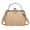 7687-Beige, variant on Crossbody bags for women trendy, Fashion Leather Shoulder Clip Bag,Ladies Classic Handbag Light Purse with Adjustable Strap