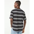 thumbnail image 3 of Free Assembly Men's Triple Stripe Crewneck T-Shirt with Short Sleeves, 3 of 6