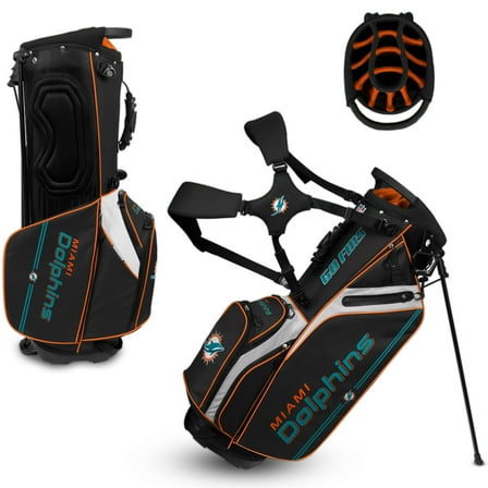 WinCraft Miami Dolphins Caddie Carry Hybrid Golf Bag
