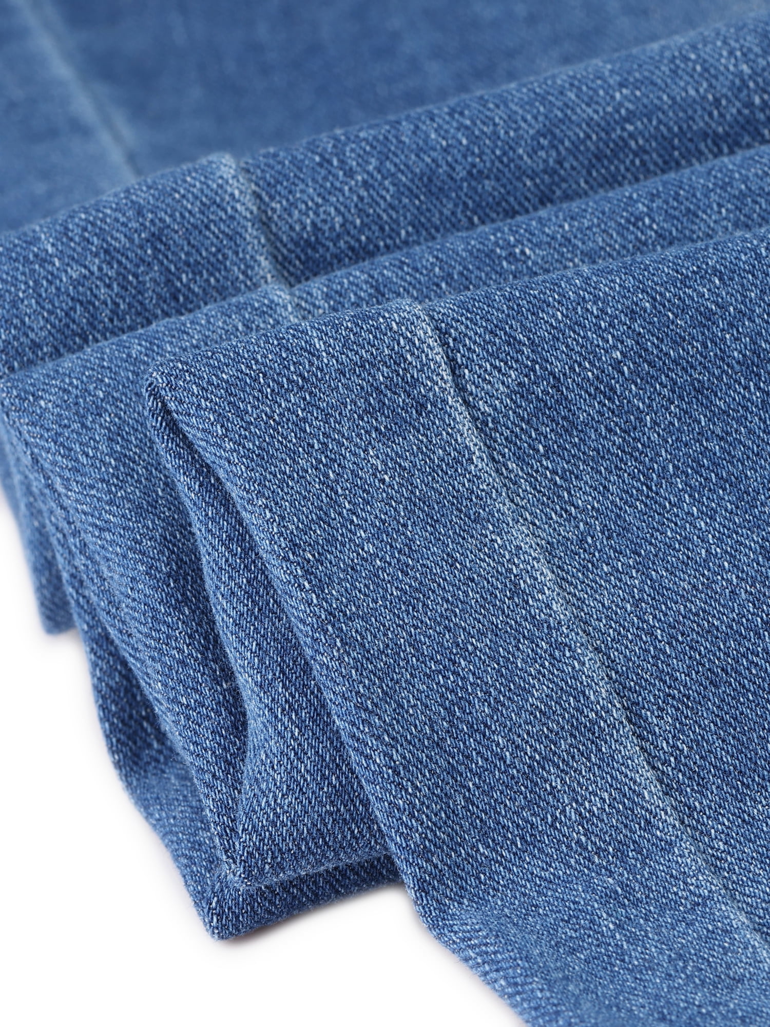 DARING DIVA Women's Plus Stretchy Washed Button Wide Leg Jeans Palazzo Pants 3X Blue