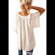 thumbnail image 2 of Blusas Elegantes e Informales para Mujer, -Verano 2025, Cuello en V, Corta, Blusas de Informales para Negocios. Beige L, 2 of 7
