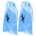 thumbnail image 4 of WEUVEB Shoe Storage Bag Blue Satin Dancers 1 Pair 10.2X5.3X0.08In, 4 of 9