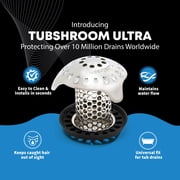 TubShroom Ultra Revolutionary Stainless Steel Bath Tub Drain Protector Hair Catcher