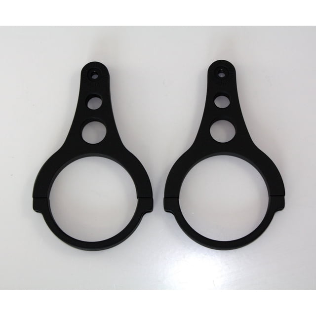 All Sales Driving/Fog Light Mounting Bracket 19300K Driving/Fog Light Mounting Bracket; 3 Inch Diameter Tubular Mount; Black; Aluminum; Set Of 2